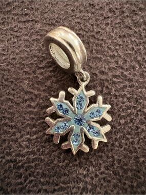 Silver Snowflake Charm
